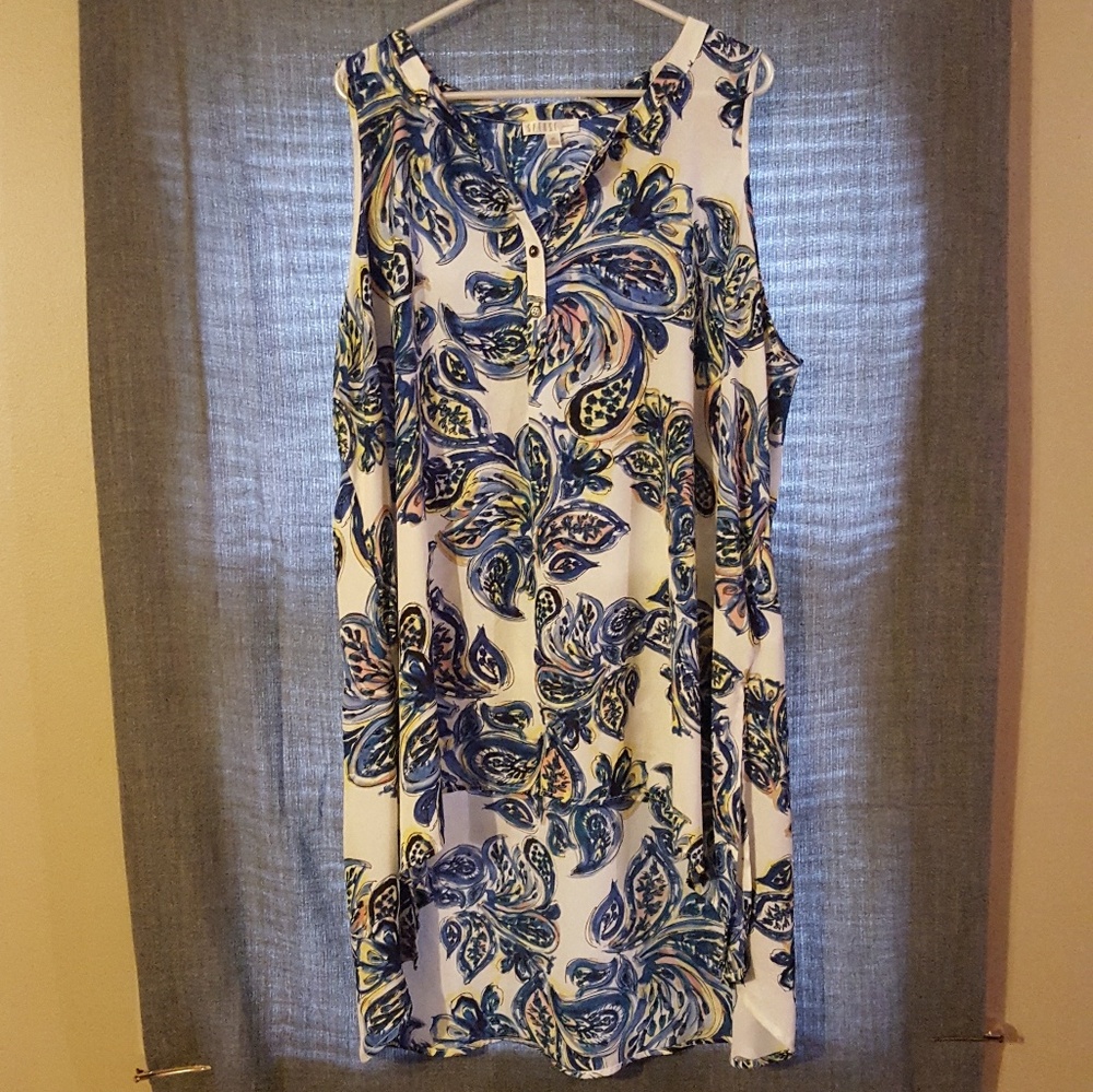 Extreme high low flowy tunic